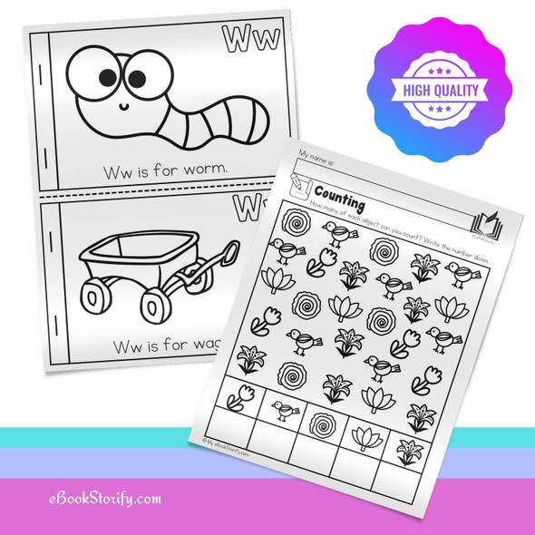 Preschool PreK March Curriculum - Spring Activities Bundle by eBookStorify