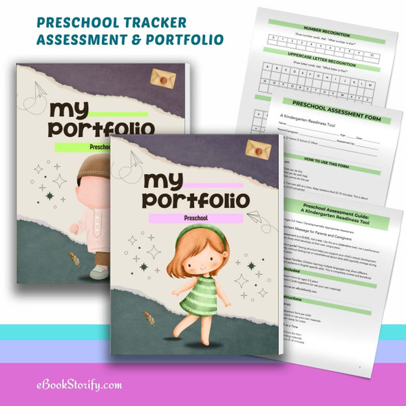 Preschool Skills Assessment - PreK Portfolio Kindergarten Readiness eBookStorify