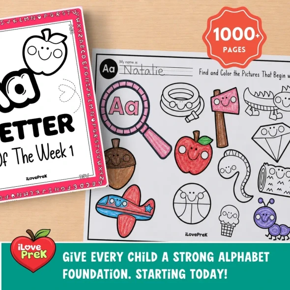 Black and white Letter of the Week worksheets for tracing and phonics