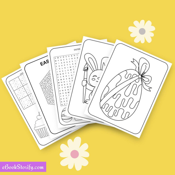 Easter Activity Book for Kids Vol 5 - Christian Worksheets eBookStorify