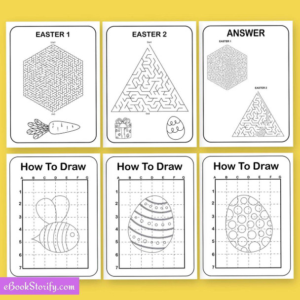 Easter Activity Book for Kids Vol 5 - Christian Worksheets eBookStorify