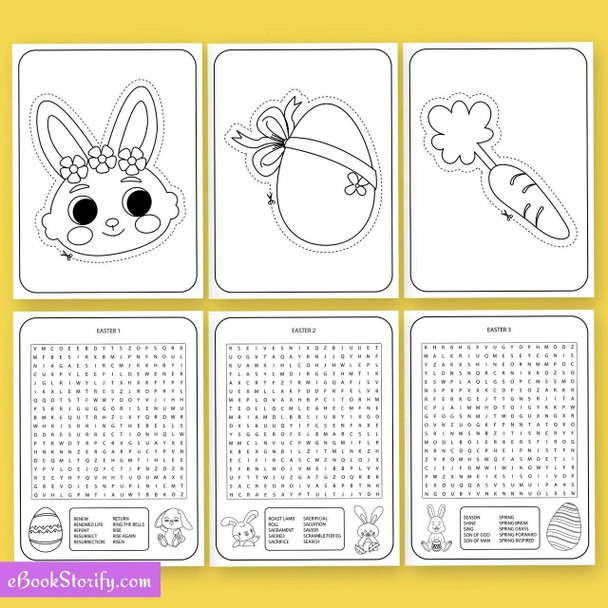 Easter Activity Book for Kids Vol 5 - Christian Worksheets eBookStorify