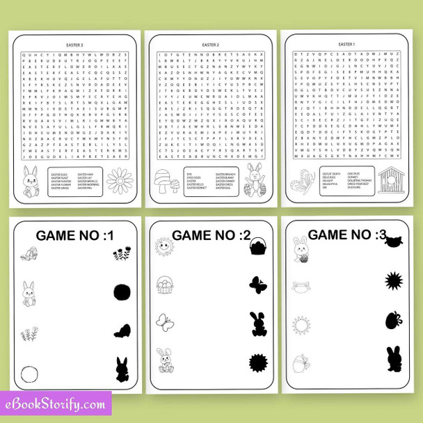 Easter Activity Book for Kids Vol 3 - Christian Worksheets eBookStorify