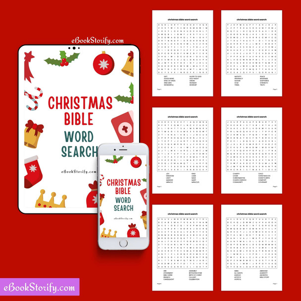Christmas Bible Word Search - Printable  eBookStorify