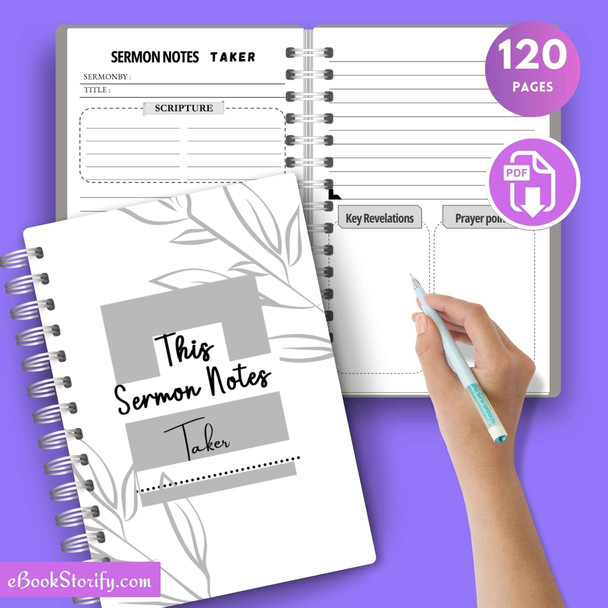 Sermon Notes Journal Vol 4 eBookStorify