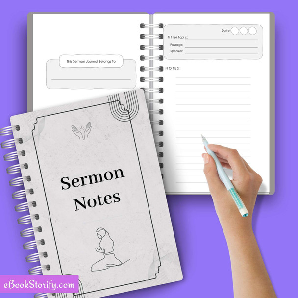 Sermon Notes Journal Vol 1 eBookStorify
