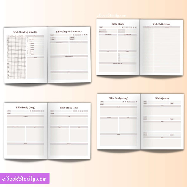 Bible Study Journal eBookStorify