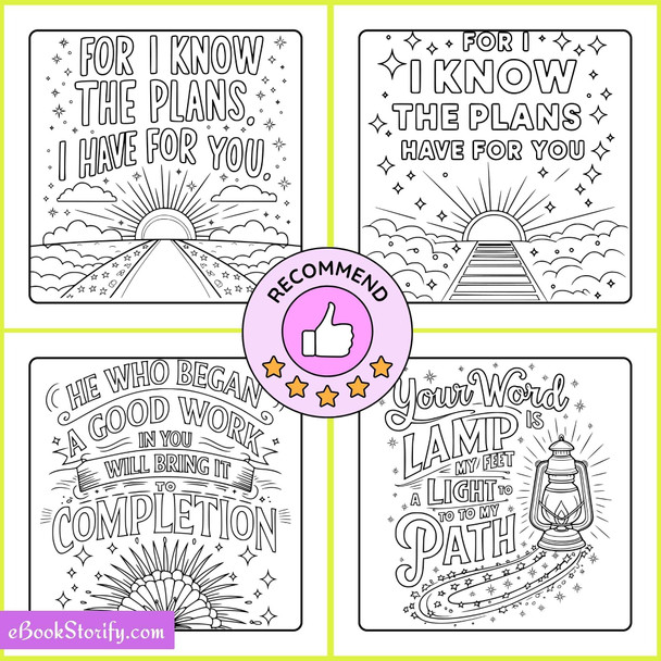 48 Christian Quote Coloring Pages All Ages - Faith Art eBookStorify
