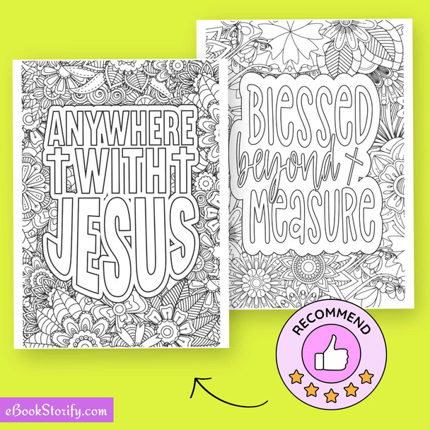 100 Bible Quotes Flower Stained Glass Coloring Adults eBookStorify