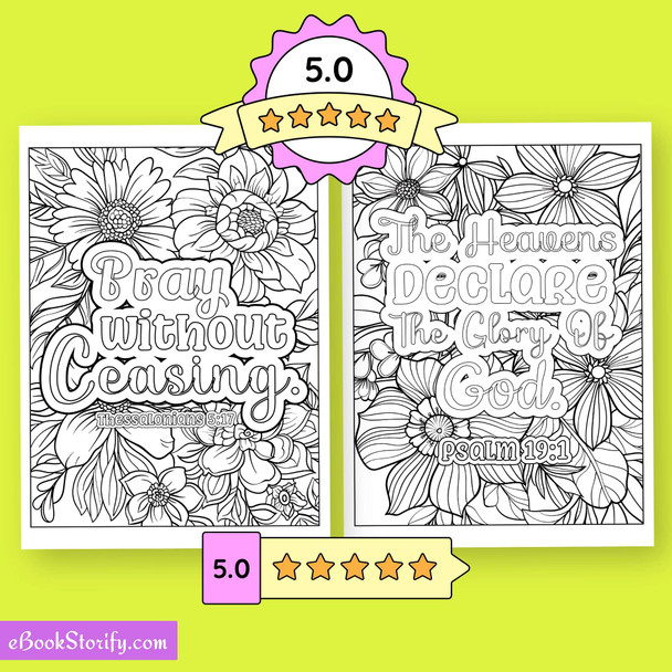 25 Scripture Bible Verse Coloring Pages - Inspired Art eBookStorify