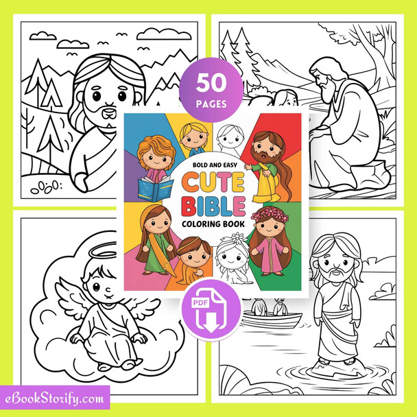 50 Bold Easy Sweet Bible Coloring Pages - Prime Art eBookStorify