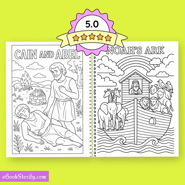 Gênesis Bible Book Journey Coloring - 24 Sacred Stories eBookStorify