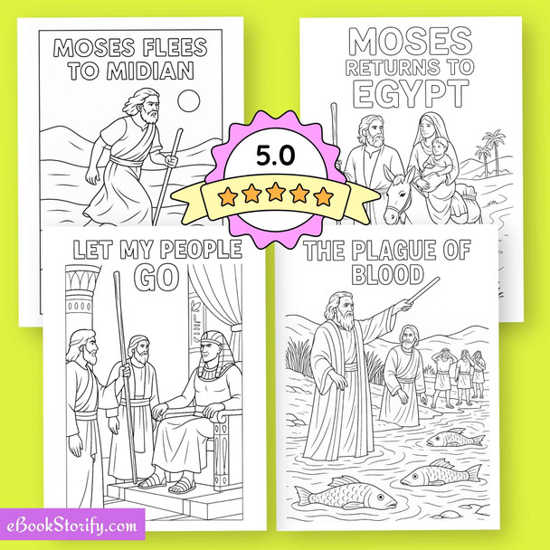 Exodus Bible Book Journey Coloring - 23 Sacred Stories eBookStorify