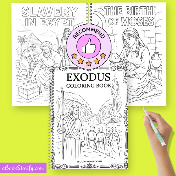 Exodus Bible Book Journey Coloring - 23 Sacred Stories eBookStorify