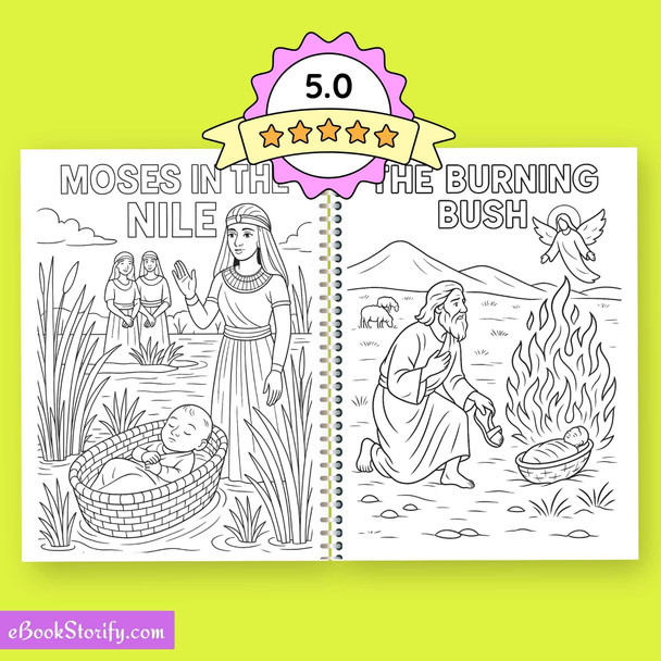 Exodus Bible Book Journey Coloring - 23 Sacred Stories eBookStorify