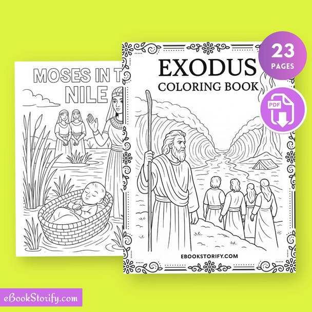 Exodus Bible Book Journey Coloring - 23 Sacred Stories eBookStorify