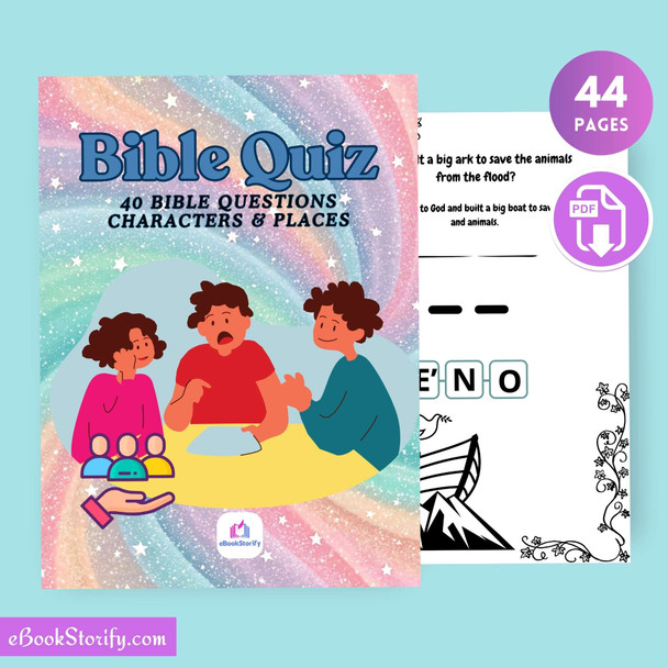 Bible Quiz Game - 40 Fun Group Questions with Scrambled Answers eBookStorify