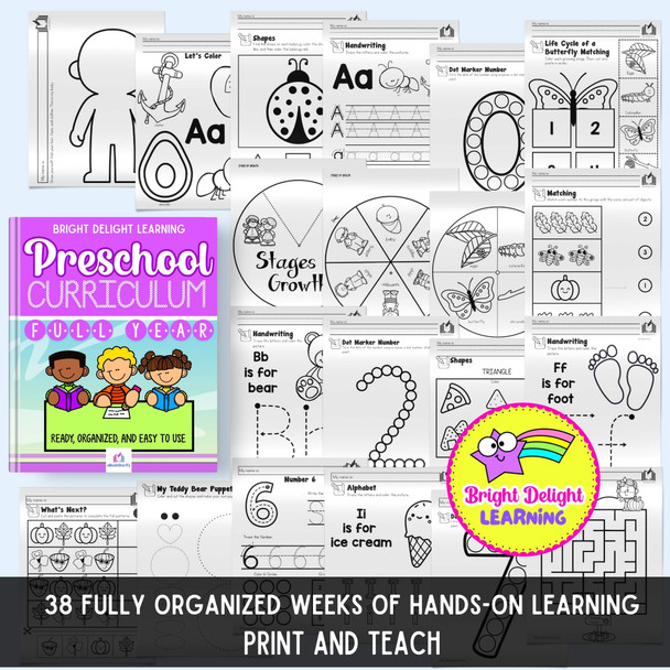 Prek Curriculum Full Year - Whole Child Education - Worksheets Crafts - eBookStorify