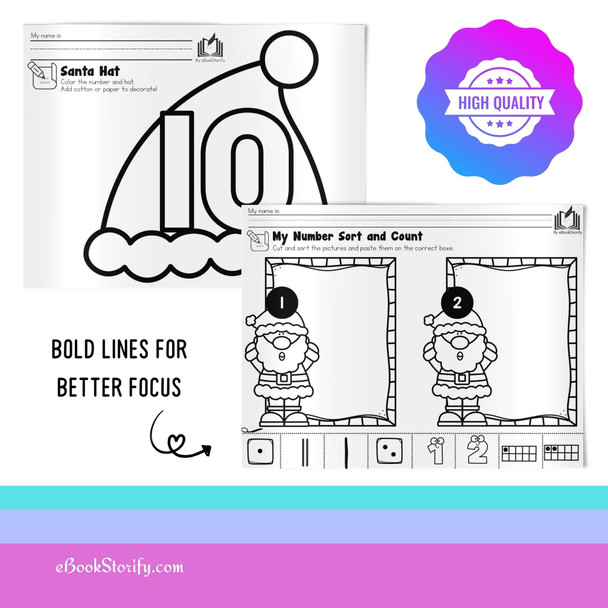 Kindergarten December Curriculum - Christmas Activities Bundle eBookStorify