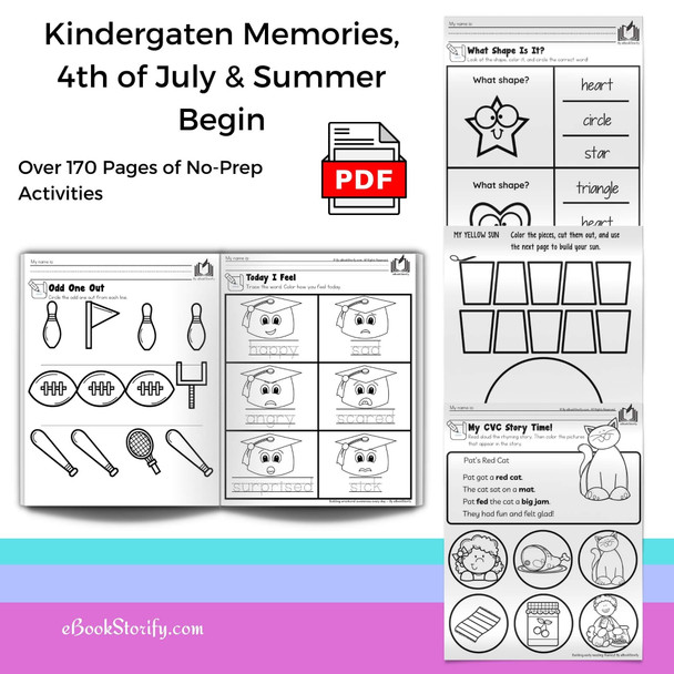 Kindergarten June Curriculum - Activities Bundle eBookStorify