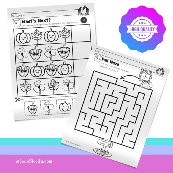 Preschool October Curriculum - Halloween Activities Bundle | PreK Worksheets & Crafts eBookStorify
