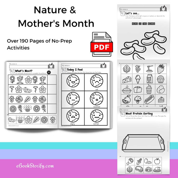 Preschool May Curriculum - Mothers Day Activities Bundle by eBookStorify