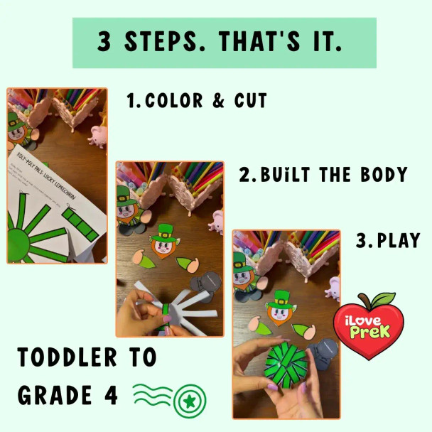 My Leprechaun Toy - 3D St. Patrick's Day Craft, Toddler-4th Grade eBookStorify