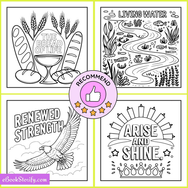 122 Bold Easy Bible Verse Coloring Pages - Prime Pack eBookStorify