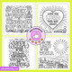 90 Bold Easy Bible Verse Coloring Pages - Prime Pack eBookStorify