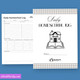 Daily Homeschool Log Printable – Simple Schedule Planner eBookStorify