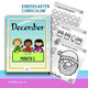 Kindergarten December curriculum 280 pages Science of Reading-Aligned Christmas winter and all 5 short vowels CVC for homeschooling families and early educators