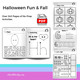 Alphabet letters, pumpkin patch mazes Halloween shadow matching draw the other half fall objects and color by number for preschool critical thinking