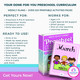 March preschool curriculum perfect for homeschool families teachers daycare providers and children completing alphabet instruction and exploring spring themes