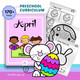 Preschool April curriculum with 170 pages of Easter and Earth Day spring activities for ages 3 to 5 homeschool and classroom
