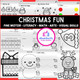 Christmas themed letter recognition tracing and vocabulary building pages for preschool and kindergarten early literacy practice