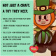 St. Patrick's Day printable craft pages leprechaun toy templates cut and paste fine motor skills