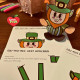 No-prep St. Patrick's Day leprechaun 3D toy craft homeschool classroom morning work early finisher