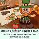 Leprechaun 3D paper toy St. Patrick's Day printable activity substitute teacher morning work grades K-4