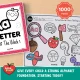 Black and white Letter of the Week worksheets for tracing and phonics