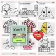 Farm animal art, dot marker, simmetry and coloring worksheets for preschoolers
