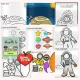 Play-based Space hands-on crafts and sensory art activities for preschool education