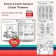 Forest theme workbook sample with printable preschool observation and math activity guide