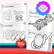Dinosaur sequencing worksheet for preschool shapes logic and math skills practice
