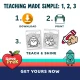 Download, print and teach steps shown with penguin and bee pattern coloring pages.