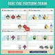 Ride the pattern train: every toddler theme starts with Who Rides Next? and Fill the Train pages.