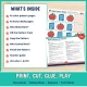 What is inside the Back to School toddler patterns pack, shown with the teacher guide.