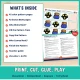 What is inside the Camping toddler patterns pack, shown with the teacher guide.