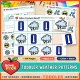 Weather AB patterns for toddlers: cut and paste Who Comes Next? pattern train pages for ages 2 to 3.
