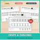 Create and challenge pages where preschoolers finish, extend and invent their own alphabet patterns.