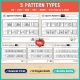 Five pattern types in the Sports preschool pack: AB, AAB, ABB, ABC and AABB, one step at a time.